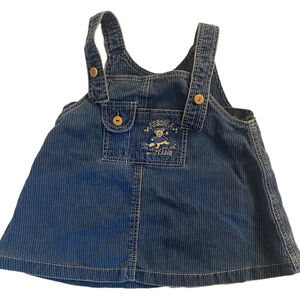 ABSORBA paris vintage denim pinafore 6 months